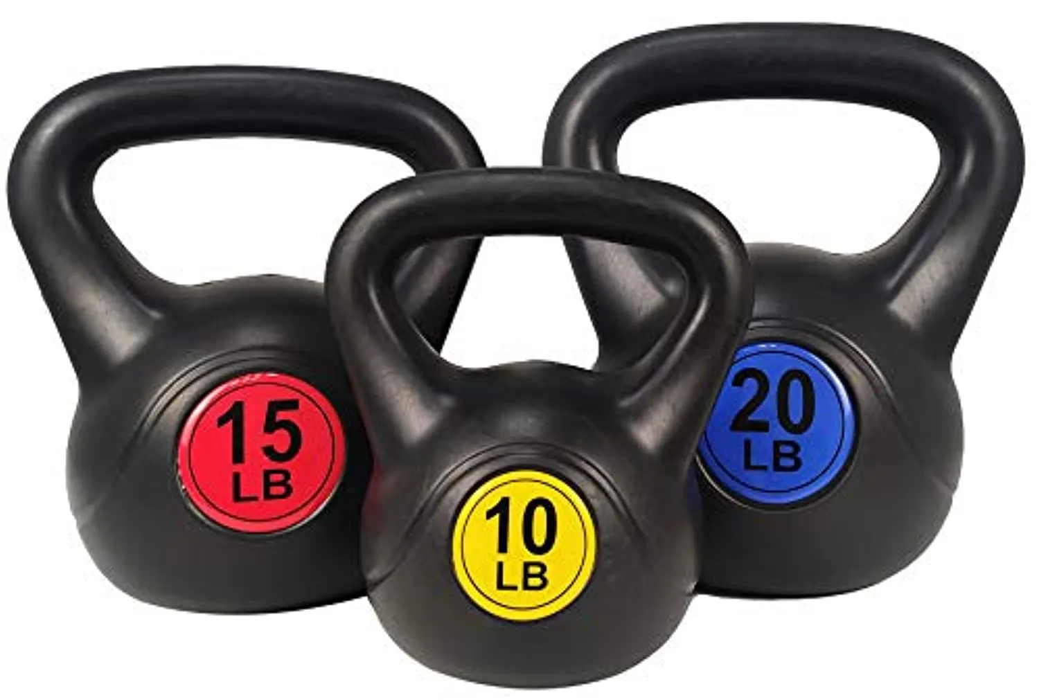 BalanceFrom Wide Grip Kettlebell Exercise Fitness Weight Set