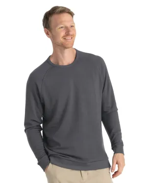 Bamboo Lightweight Fleece Crewneck - Black Sand