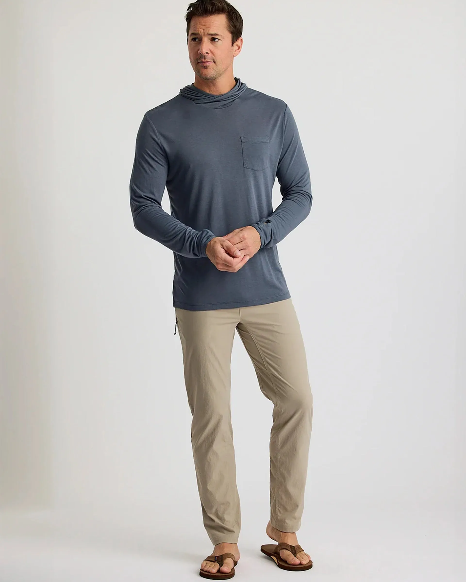 Bamboo Lightweight Hoodie - Storm Cloud
