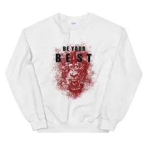 Be Your Beast Lion with ASC logo on back label men's sweatshirt