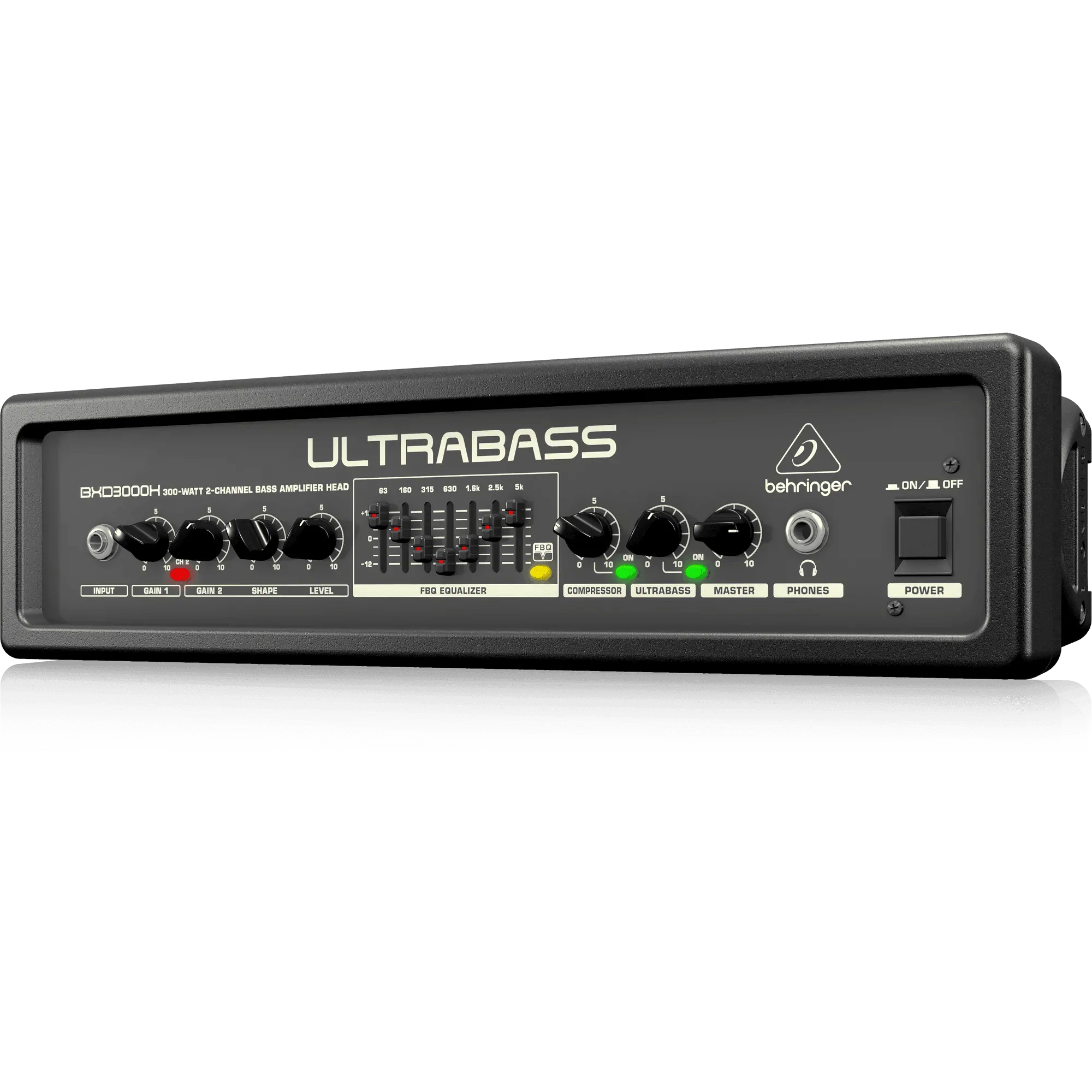 Behringer BXD3000H Ultra-Lightweight 300W 2-Channel Bass Amplifier Head