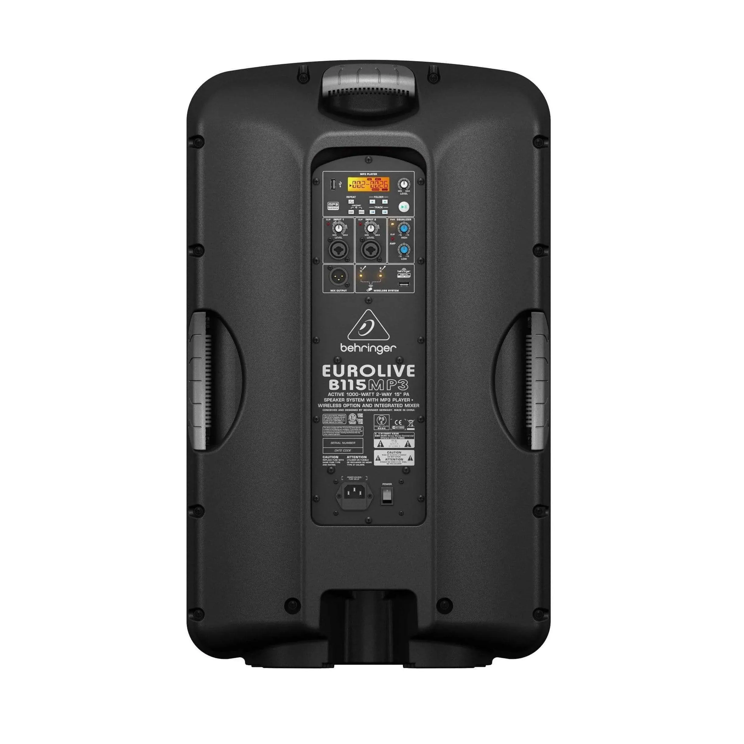 Behringer Eurolive B115MP3 PA Active Speakers