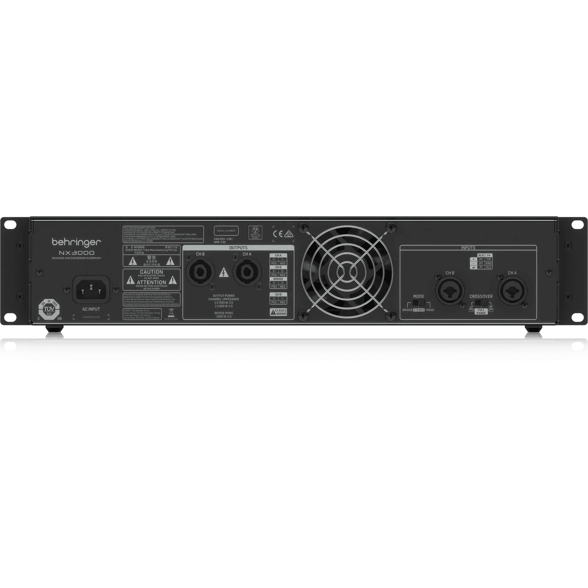 Behringer NX3000 Ultra-Lightweight 3000 Watt Class-D Power Amplifier