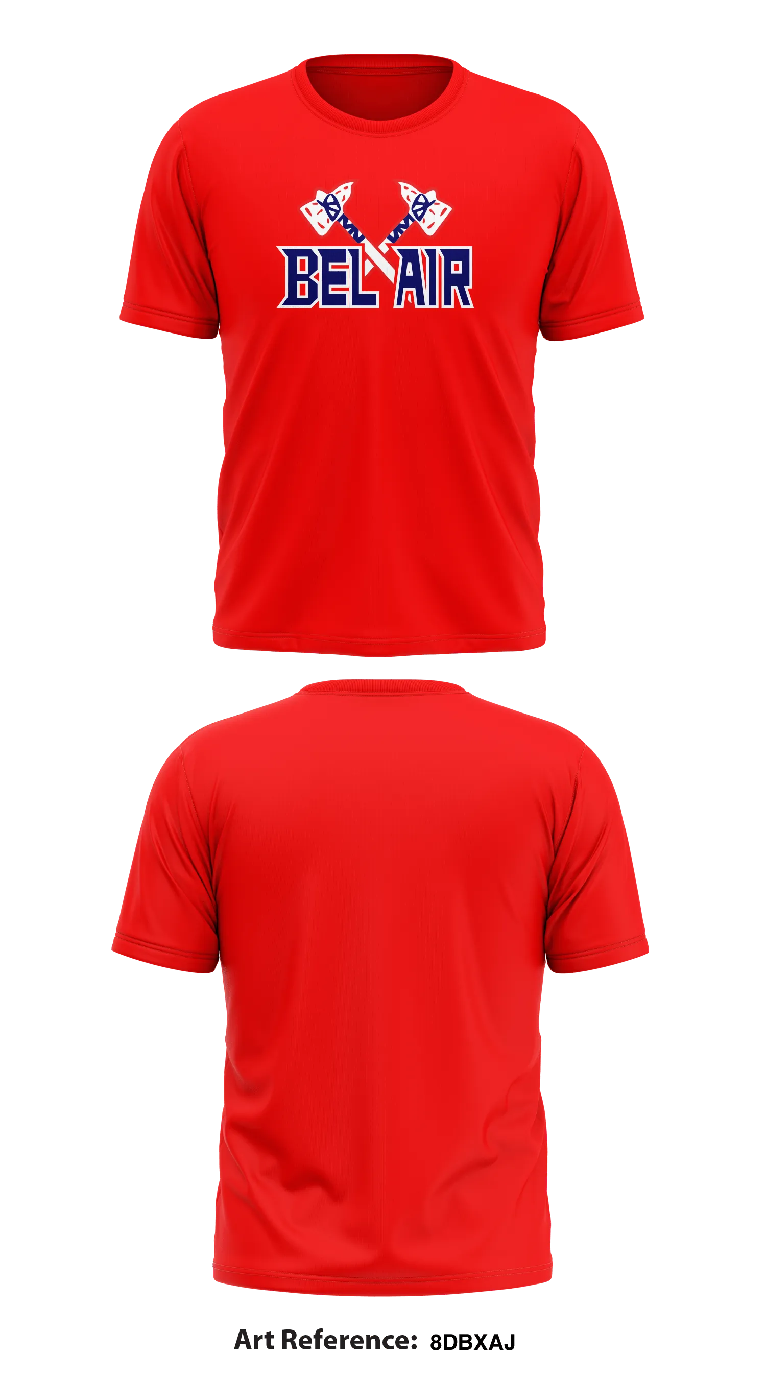 Bel Air Braves 12U Store 1 Core Men's SS Performance Tee - 8dBxaj