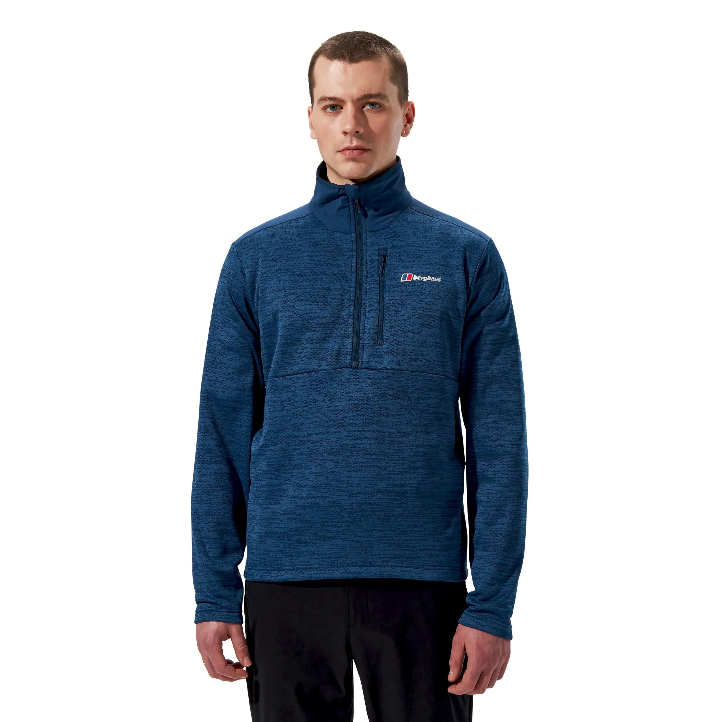 Berghaus Mens Thraskii Half Zip Moisture Wicking Fleece