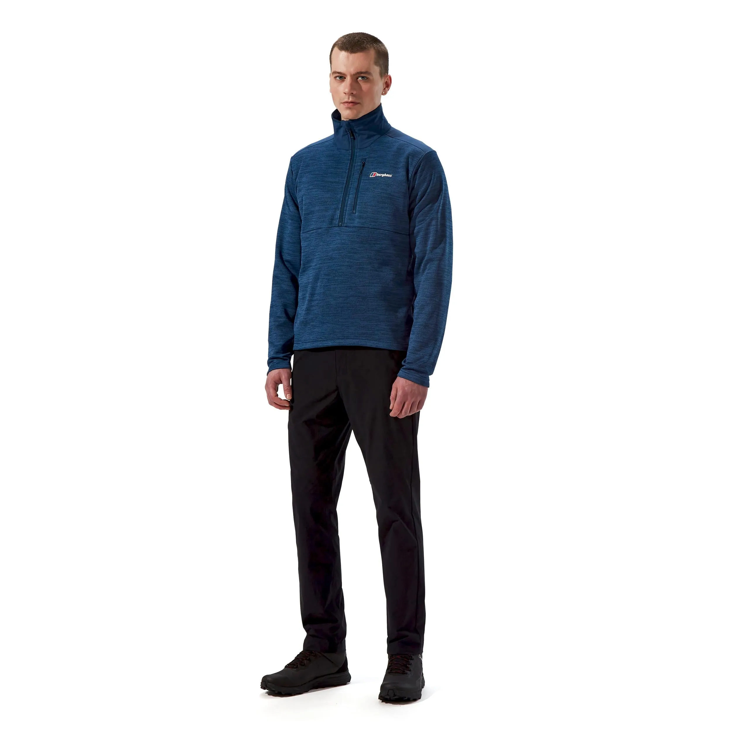 Berghaus Mens Thraskii Half Zip Moisture Wicking Fleece