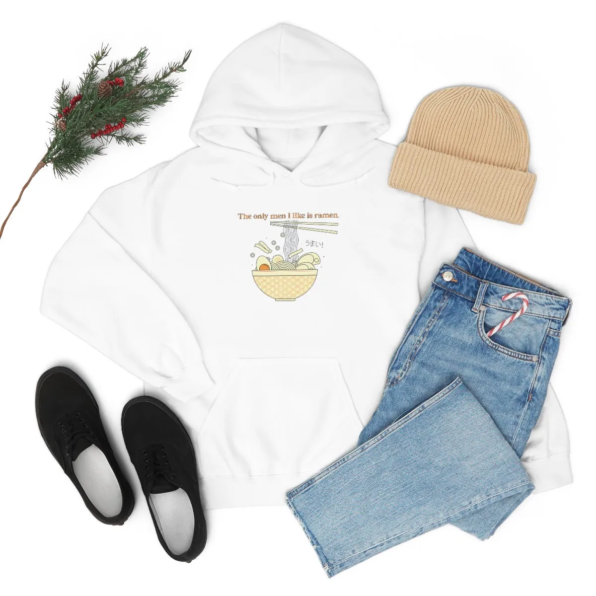 Big Slurp Energy-White Hooded Sweatshirt