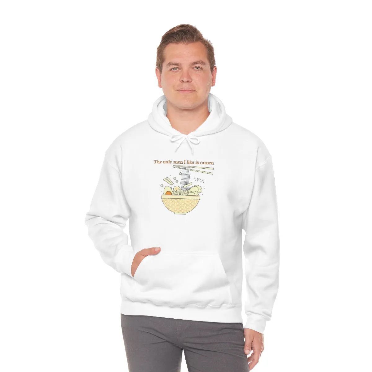Big Slurp Energy-White Hooded Sweatshirt