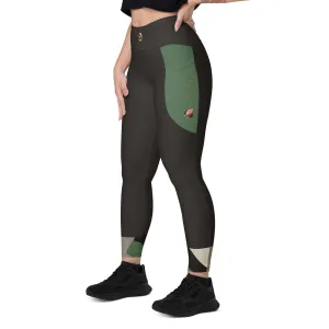 Black Chaitanya Abara Elite Fitness Corp Leggings with Pockets