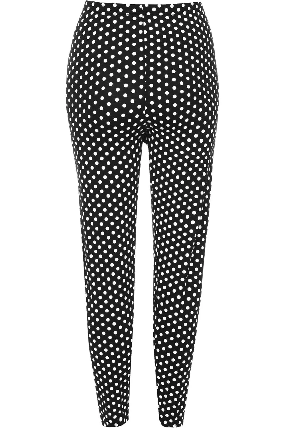 Black Polka Dot White Spot Leggings