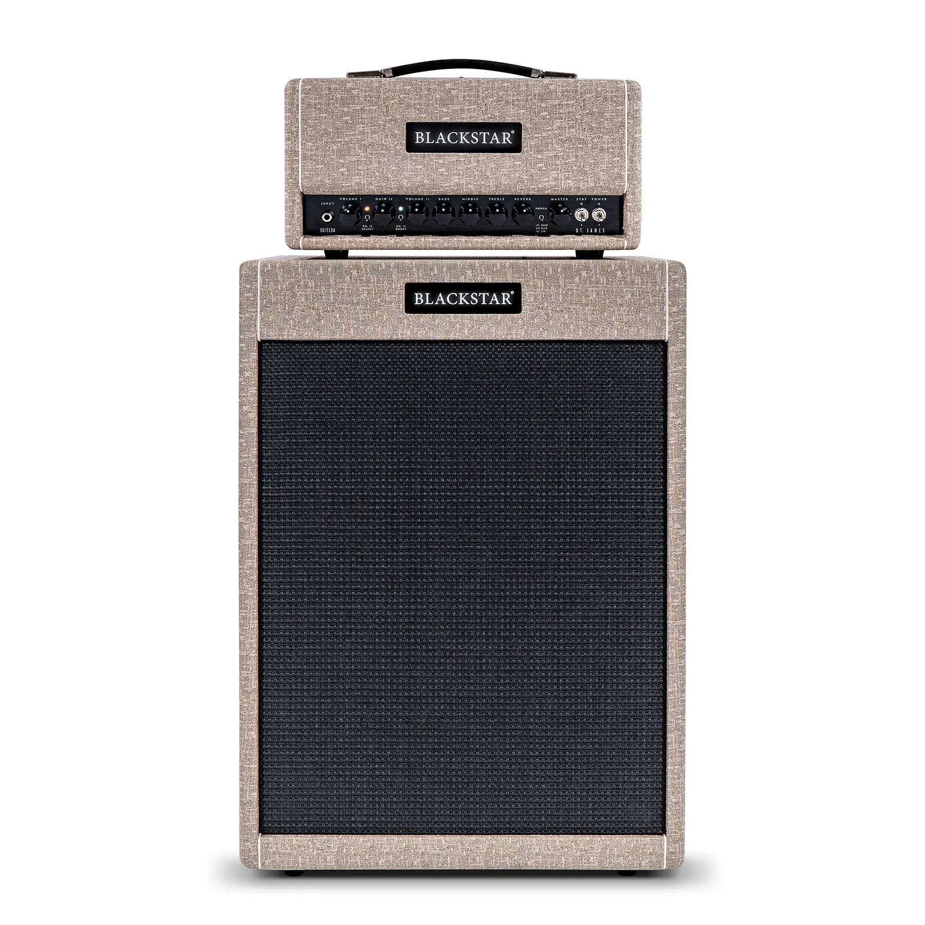 Blackstar St. James 50w EL34 Ultra Lightweight Valve Head & Matching 2x12 Cab