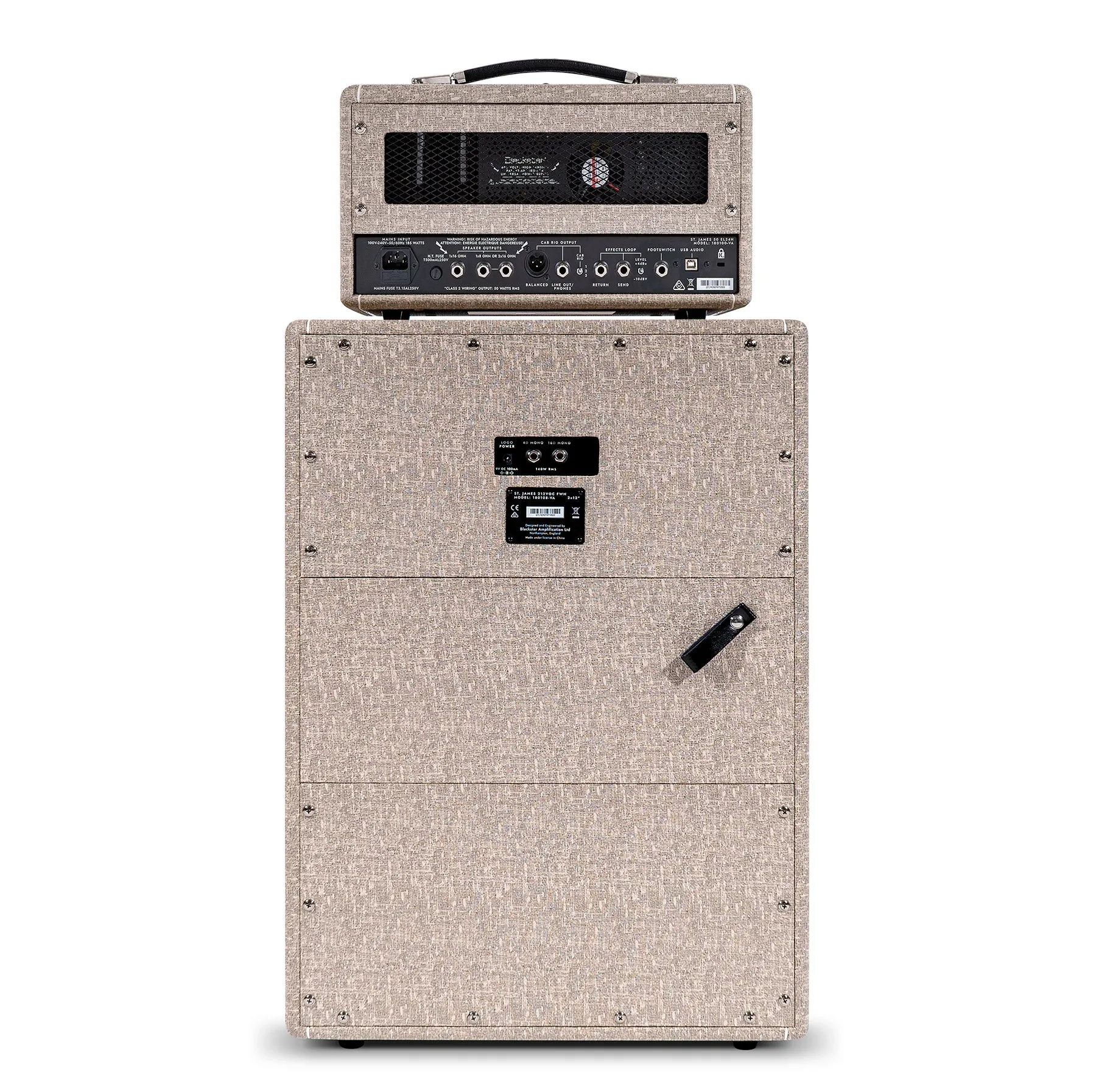 Blackstar St. James 50w EL34 Ultra Lightweight Valve Head & Matching 2x12 Cab
