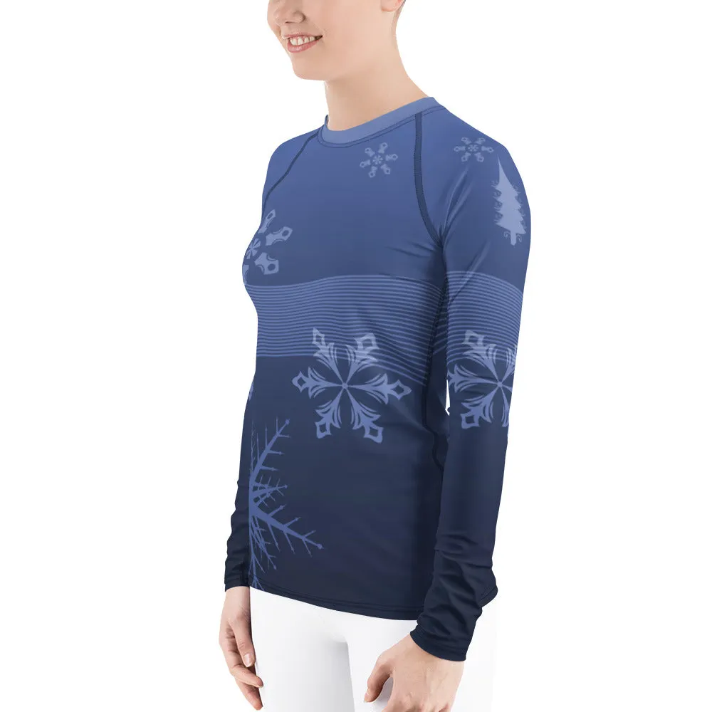 Blue Bird Ski Day Women's Long Sleeve Top