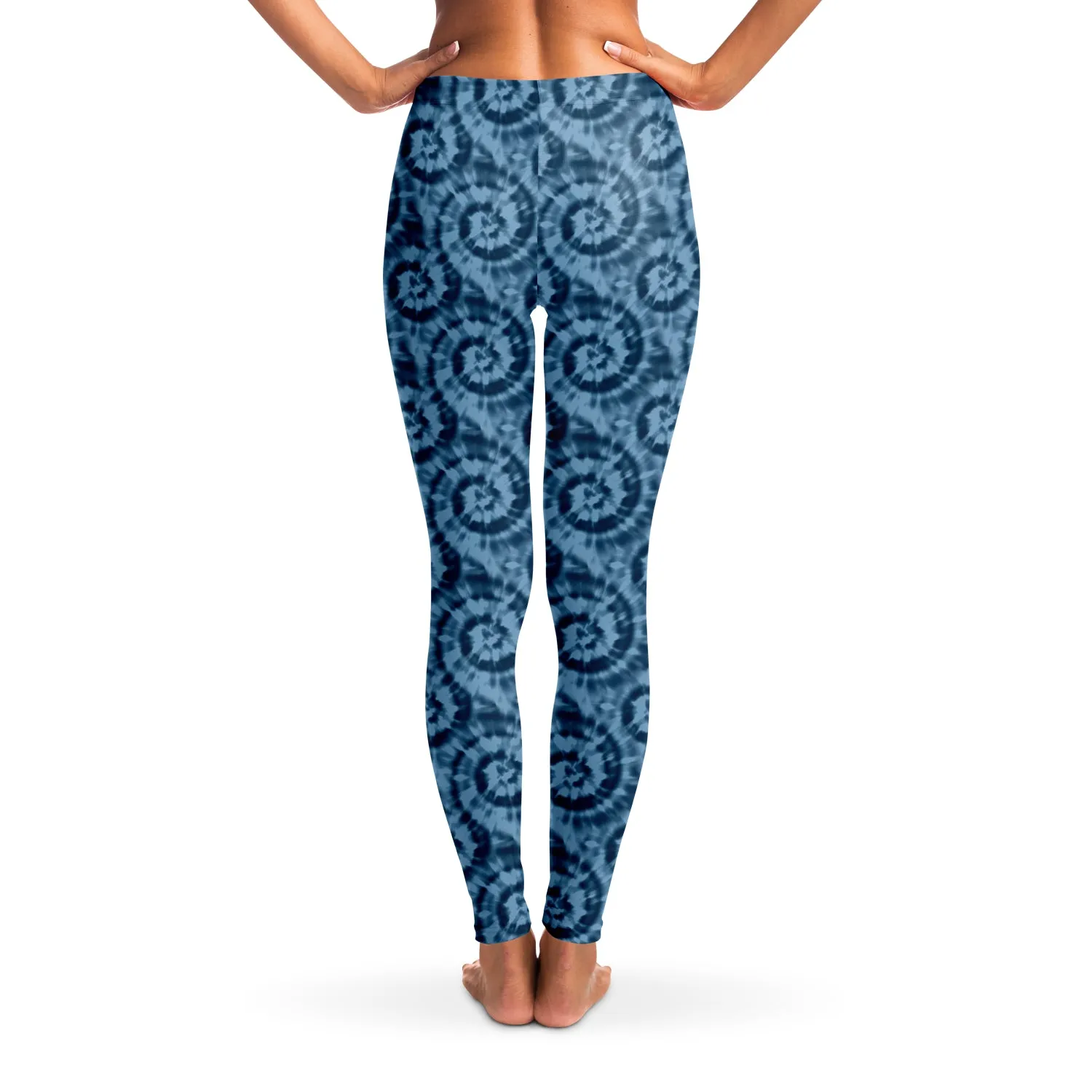 Blue Tie Dye Leggings XS - XL Squat Proof