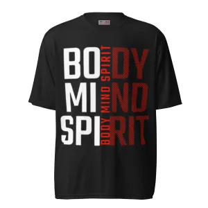 BODY MIND SPIRIT Unisex performance crew neck t-shirt