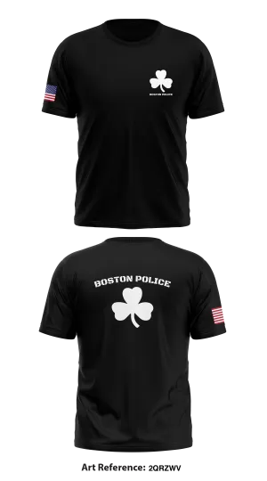 Boston Police  Store 1 Core Men's SS Performance Tee - 2qrZwv
