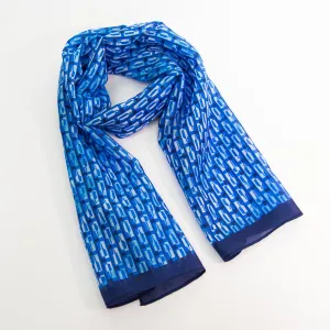 Bourbon Row© Scarf | Navy   Royal Azure