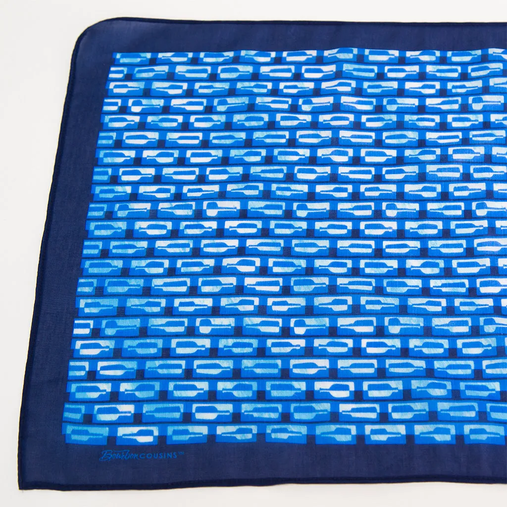 Bourbon Row© Scarf | Navy   Royal Azure