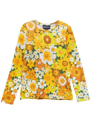 BRIDGET tee Flower Power Yellow