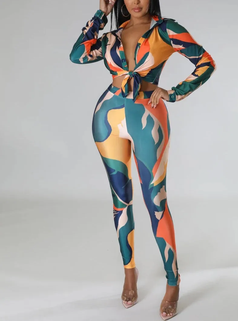 Bronze Girl Satin Leggings Set ! PLUS Sizes Available!