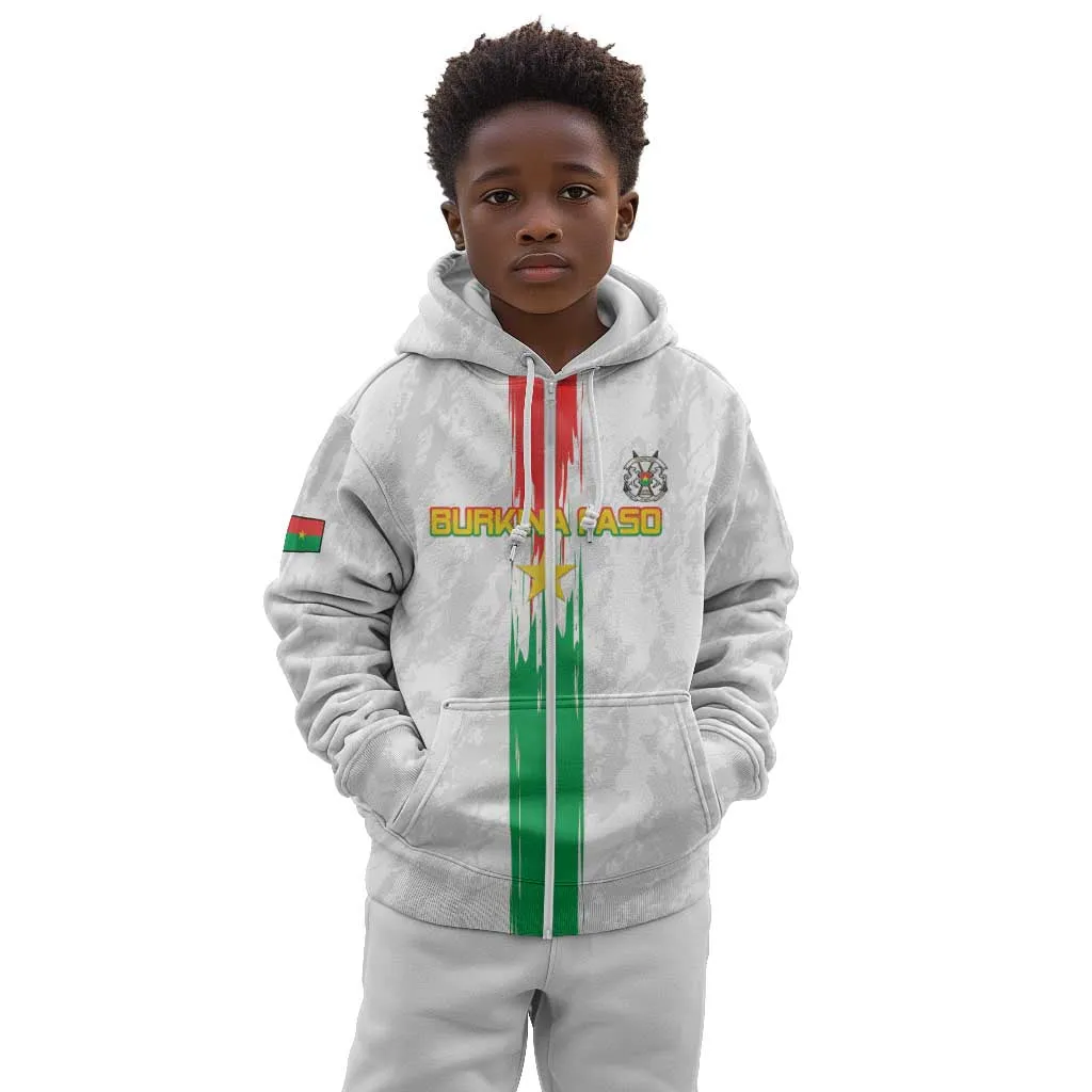 Burkina Faso Football Custom Kid Hoodie Go Champions LT15