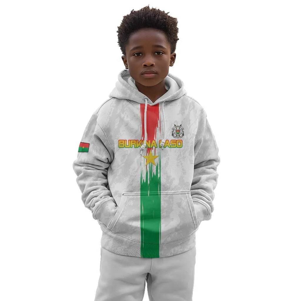 Burkina Faso Football Custom Kid Hoodie Go Champions LT15
