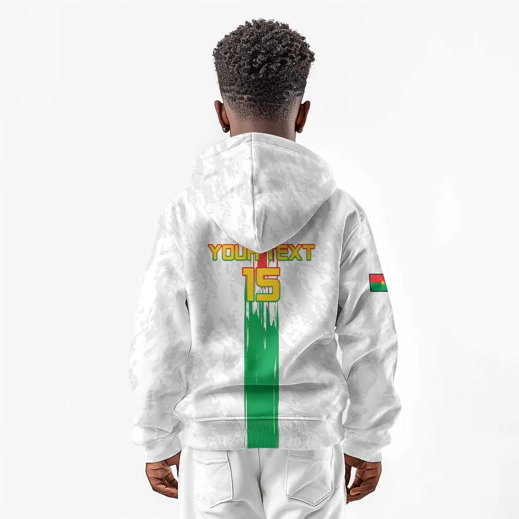 Burkina Faso Football Custom Kid Hoodie Go Champions LT15