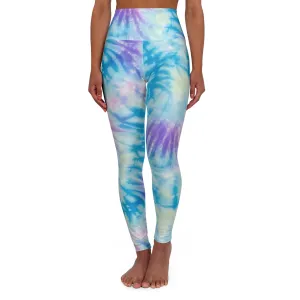 Calming Shades High Waisted Yoga Leggings for Active Lifestyle