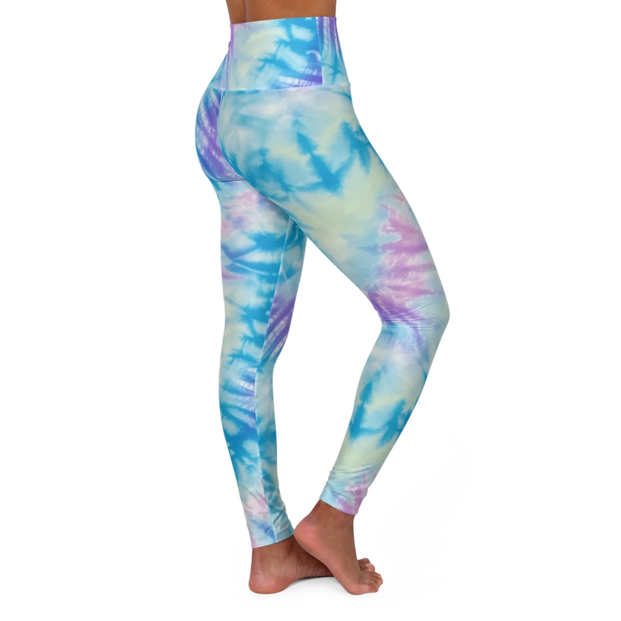 Calming Shades High Waisted Yoga Leggings for Active Lifestyle