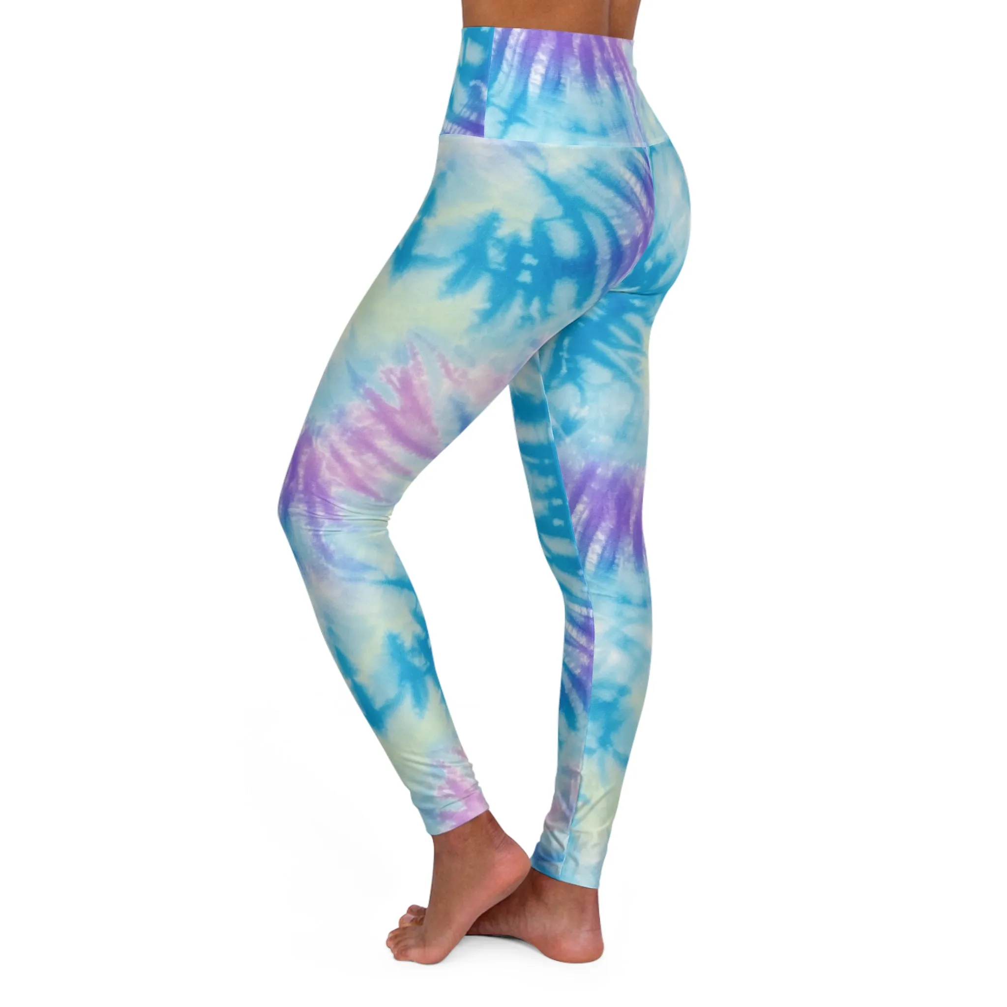 Calming Shades High Waisted Yoga Leggings for Active Lifestyle