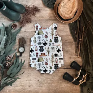 Camping Adventure Bloomer Romper