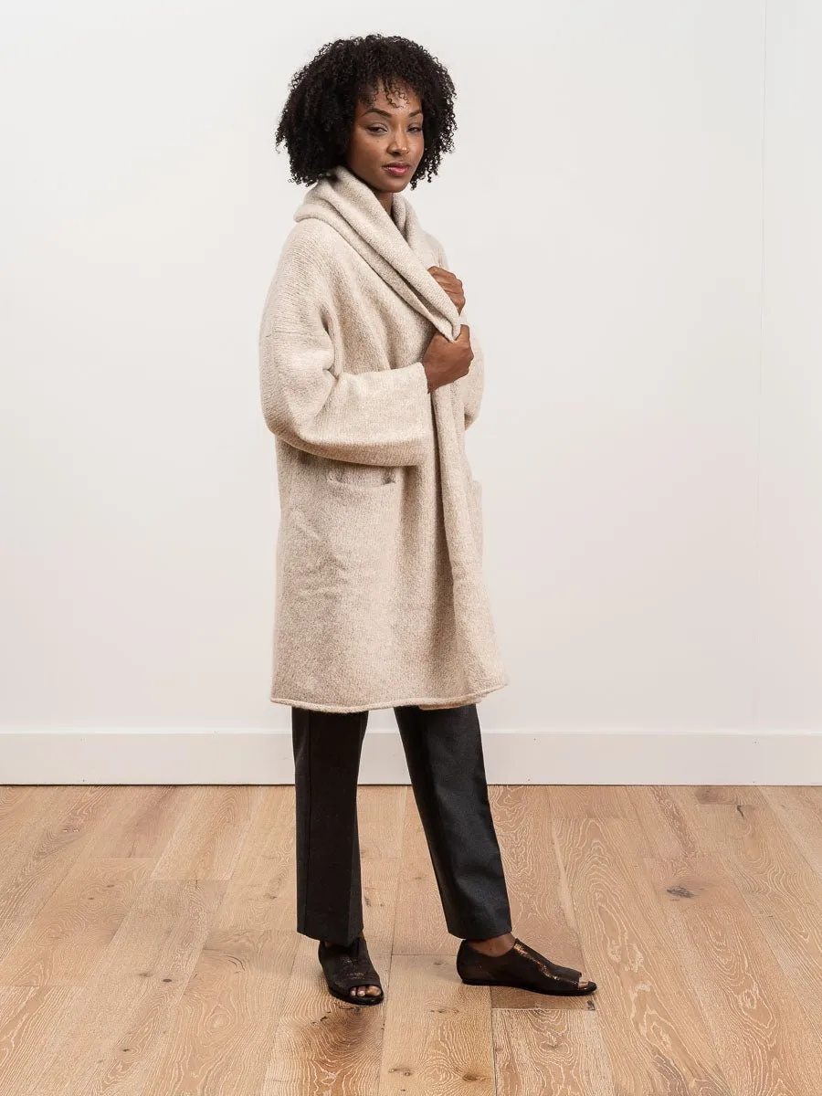 capote coat - hessian