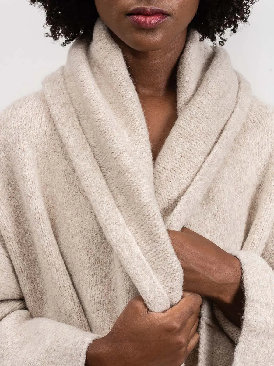 capote coat - hessian