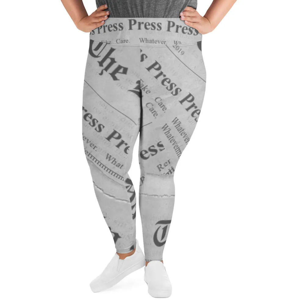 Cardi B inspired Press Press Press Press Press All-Over Print Plus Size Leggings