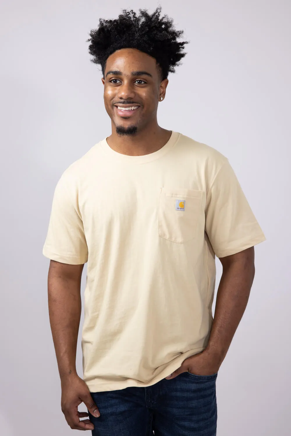 Carhartt Pocket Graphic T-Shirt for Men in Beach Brown | 106760-A33-BEACH