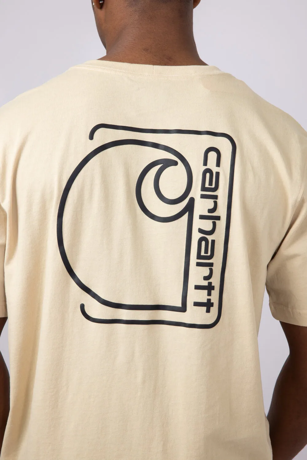 Carhartt Pocket Graphic T-Shirt for Men in Beach Brown | 106760-A33-BEACH