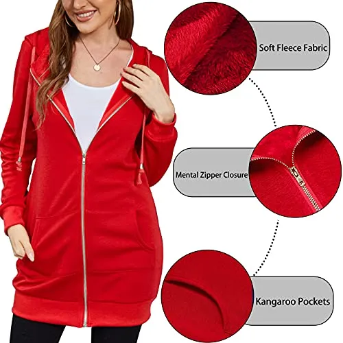 Casual Fleece Zip Hoodie