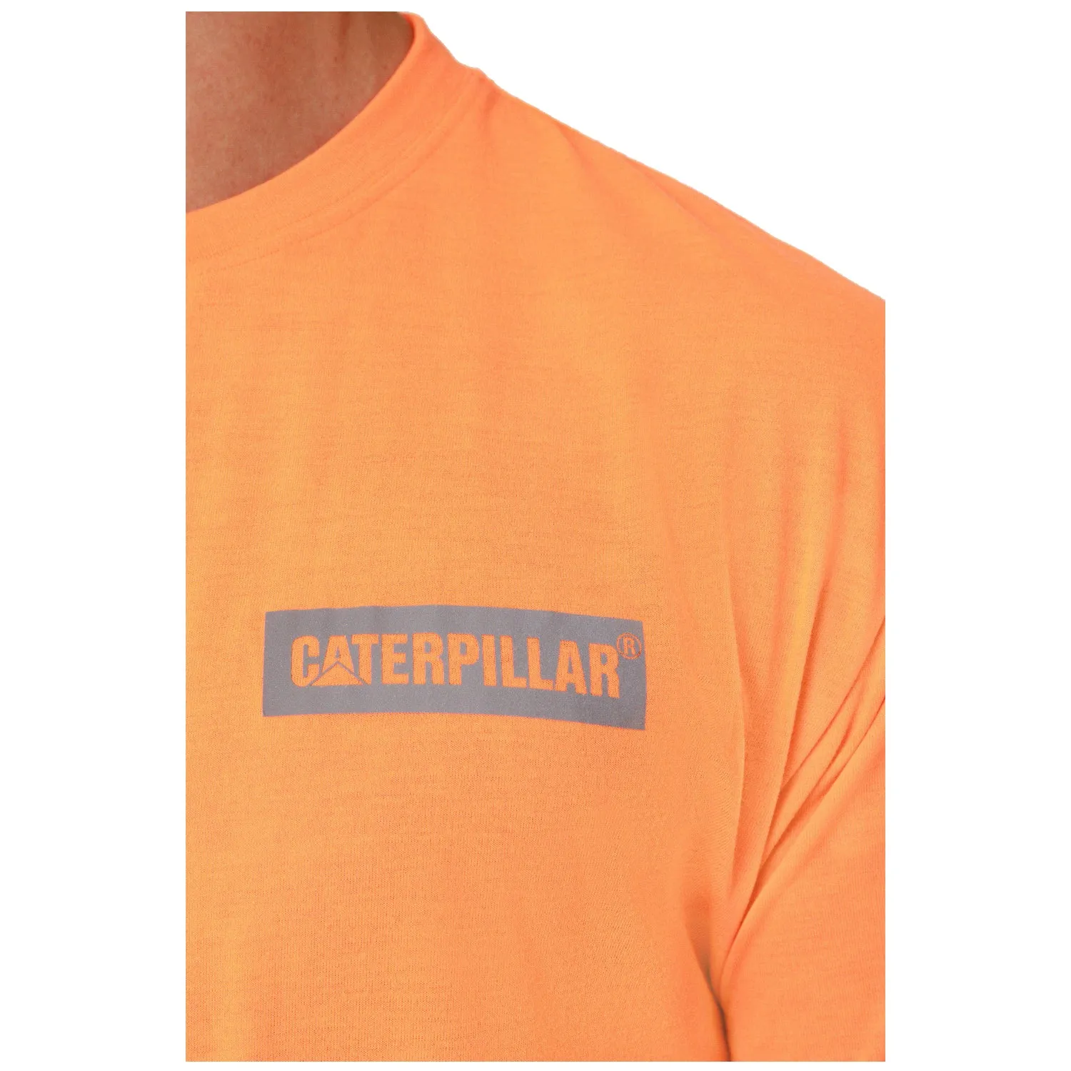 CAT - Triton Block Short Sleeve Tee (Hi Vis Orange)