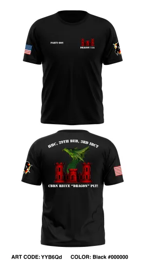 CBRN RECCE PLT, HHC, 29th BEB, 3rd IBCT, 25th ID Store 1 Core Men's SS Performance Tee - YYB6Qd