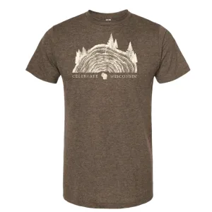 Celebrate Wisconsin Tee - Brown