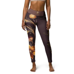 Chaitanya Abara Signature Wildfire Garden Yoga Leggings