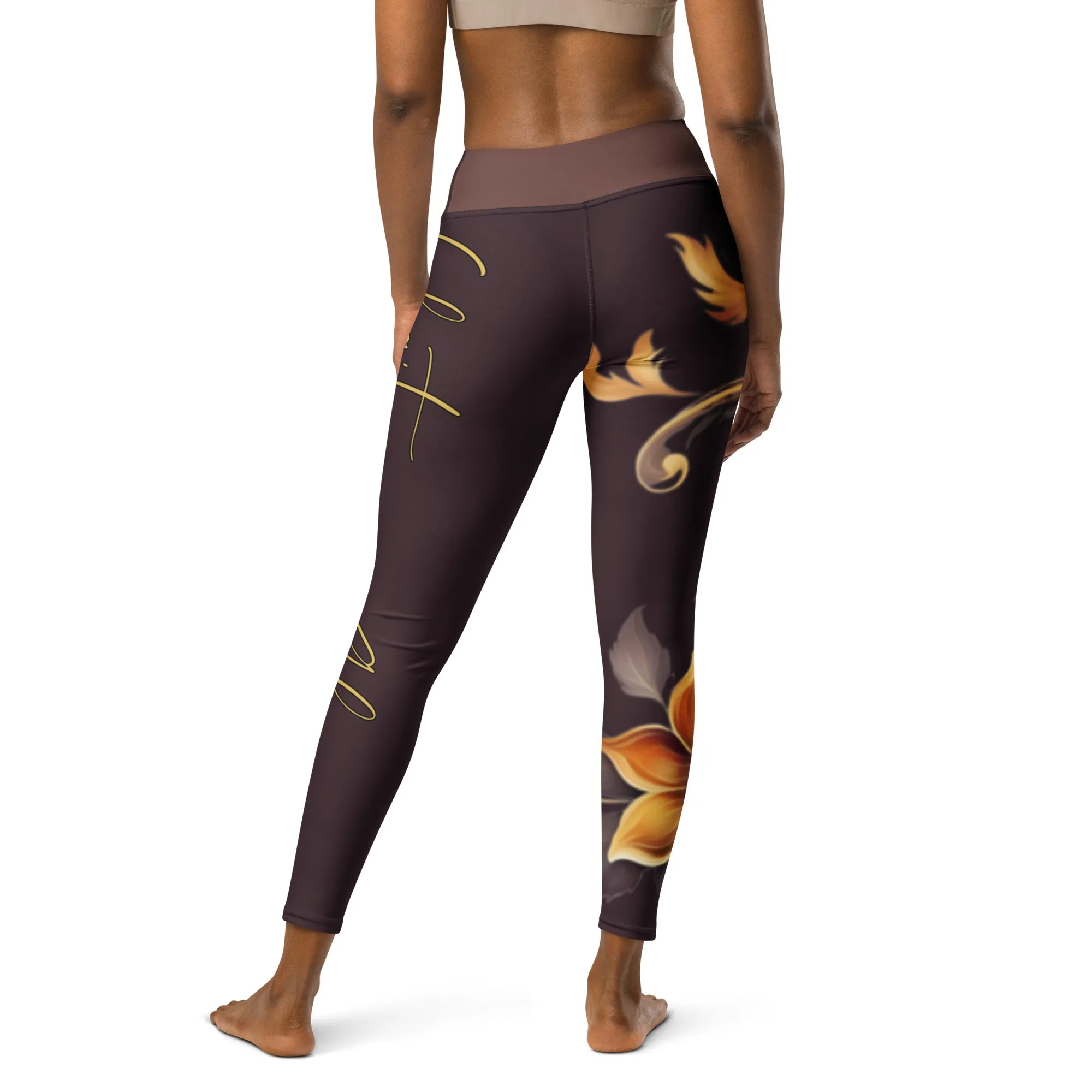 Chaitanya Abara Signature Wildfire Garden Yoga Leggings