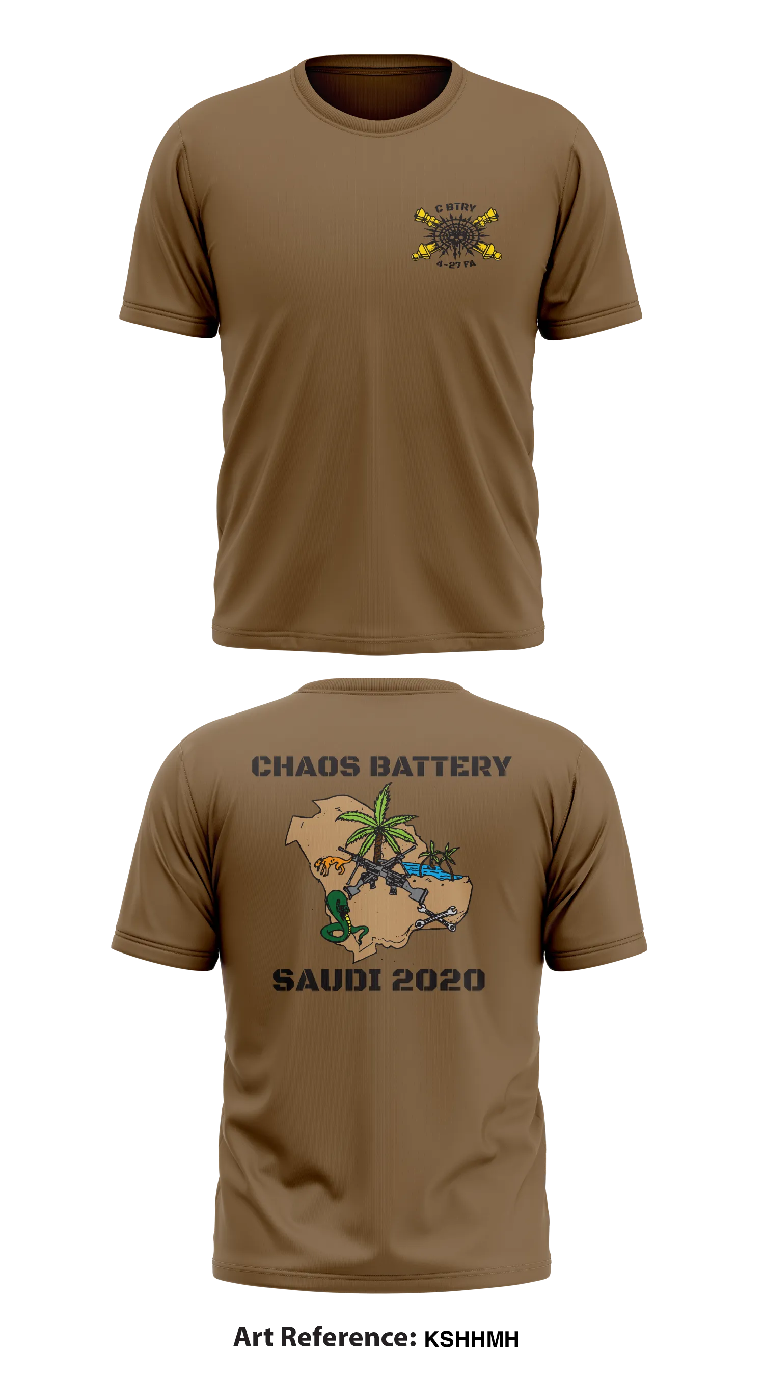 Chaos Battery, 4-27 FA, 2/1 AD Store 1 Core Men's SS Performance Tee - ksHhmh