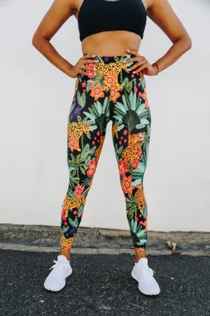 Cheetah Palms 7/8 High Waist Leggings