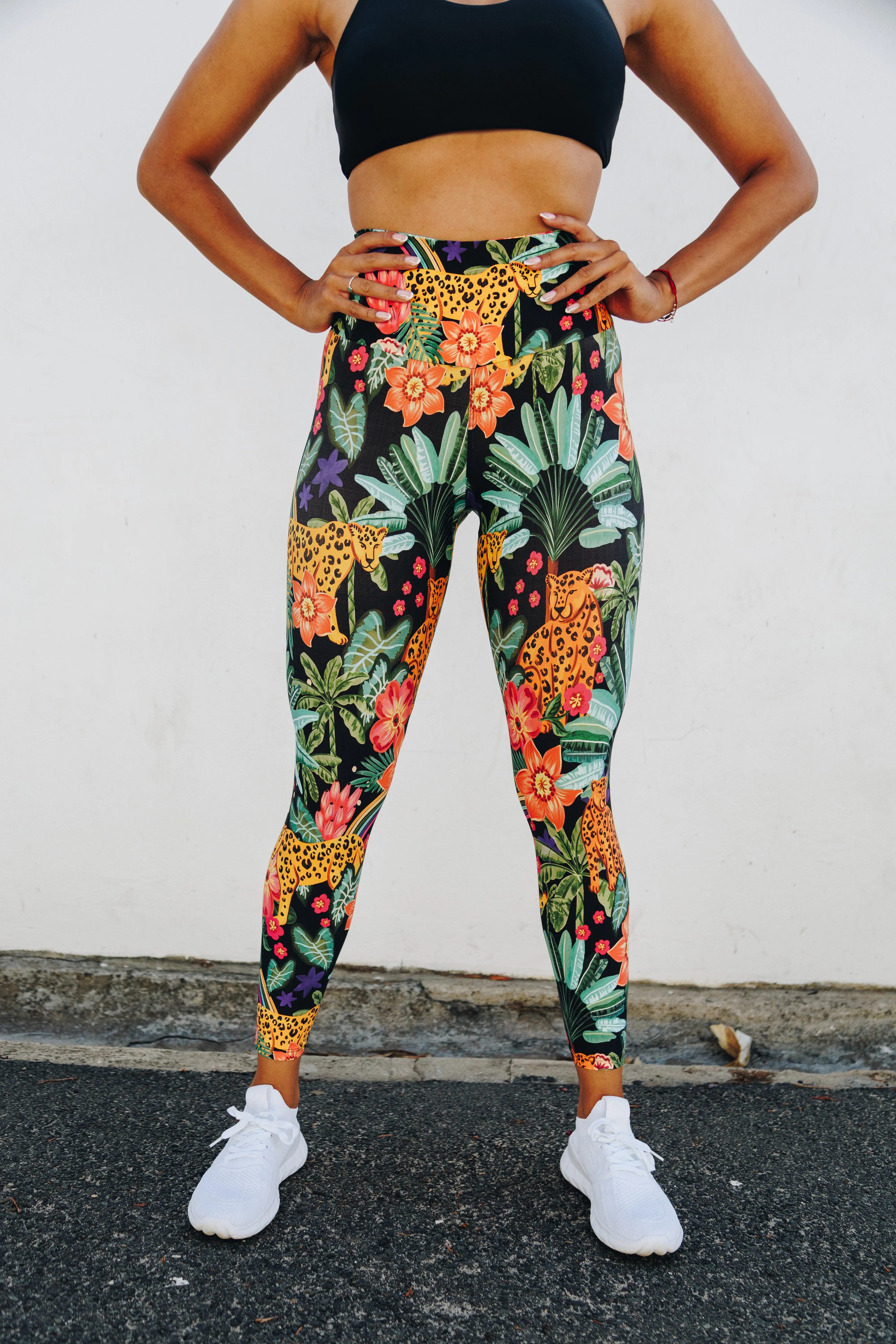 Cheetah Palms 7/8 High Waist Leggings