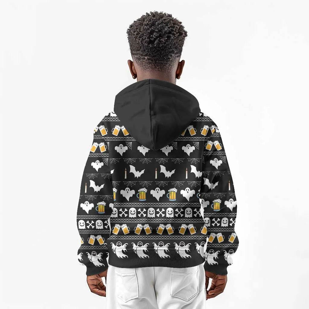 Christmas Africa Boo Beer Kid Hoodie I'm Just Here For The Boss DT03