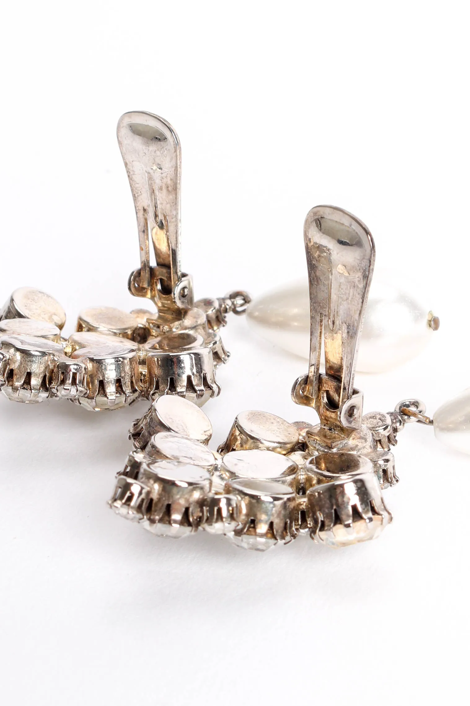 Cluster Pearl Drop Earrings
