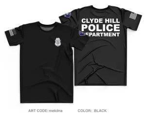 Clyde Hill Police Department Store 1 Core Men's SS Performance Tee - mekdna