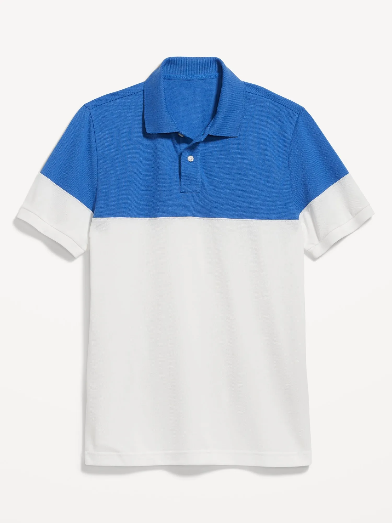 Color-Block Classic Fit Pique Polo for Men