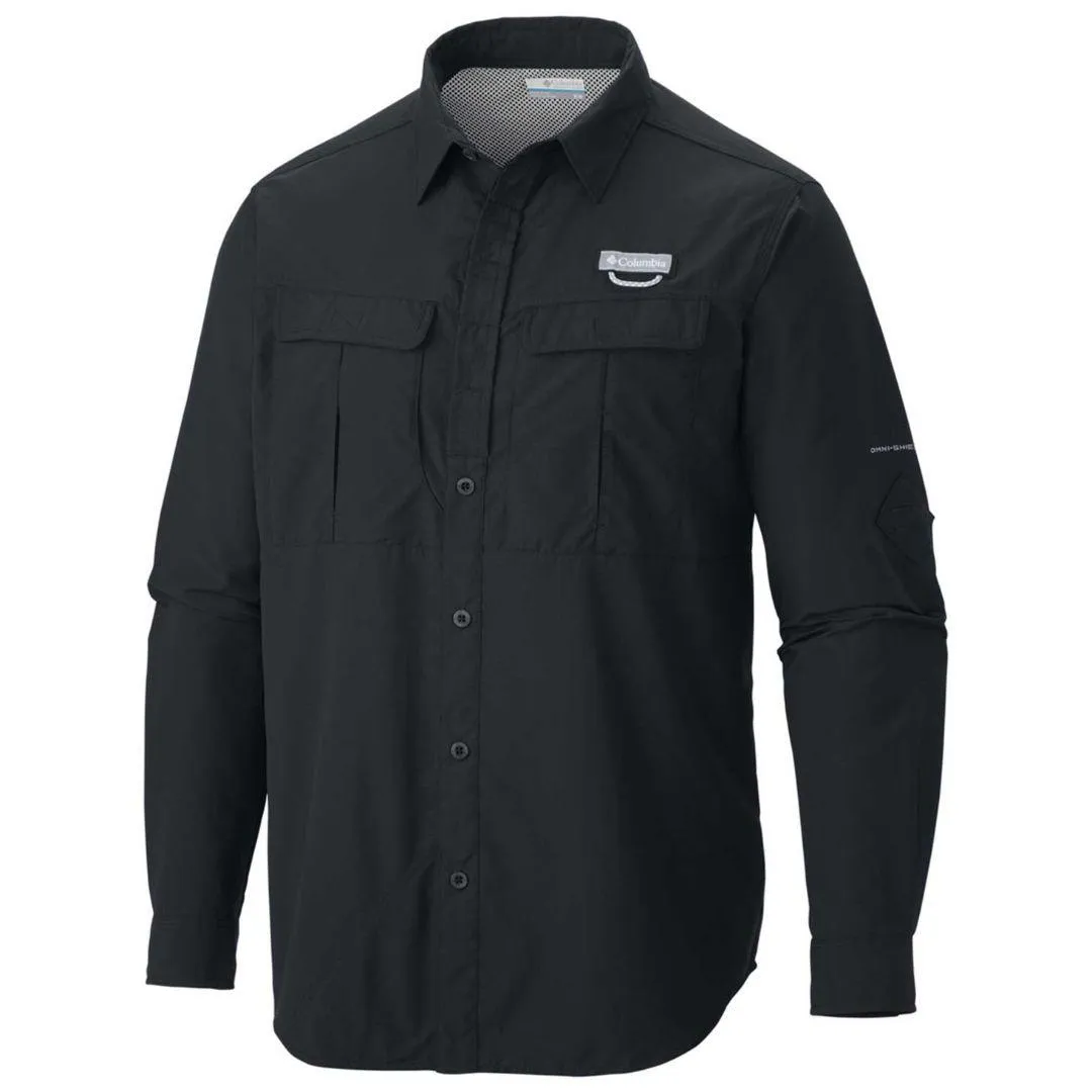 Columbia Men Black Cascades Explorer Long Sleeve Shirt